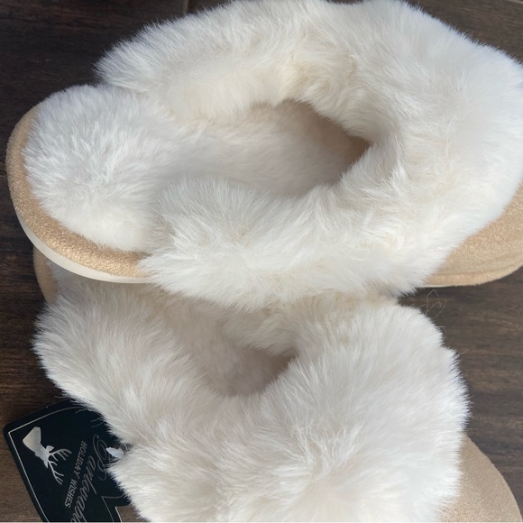 NEW Parlovable Faux Fur /Suede Slip On Sleepers cushion insole, NWT Sz U… - Picture 1 of 9